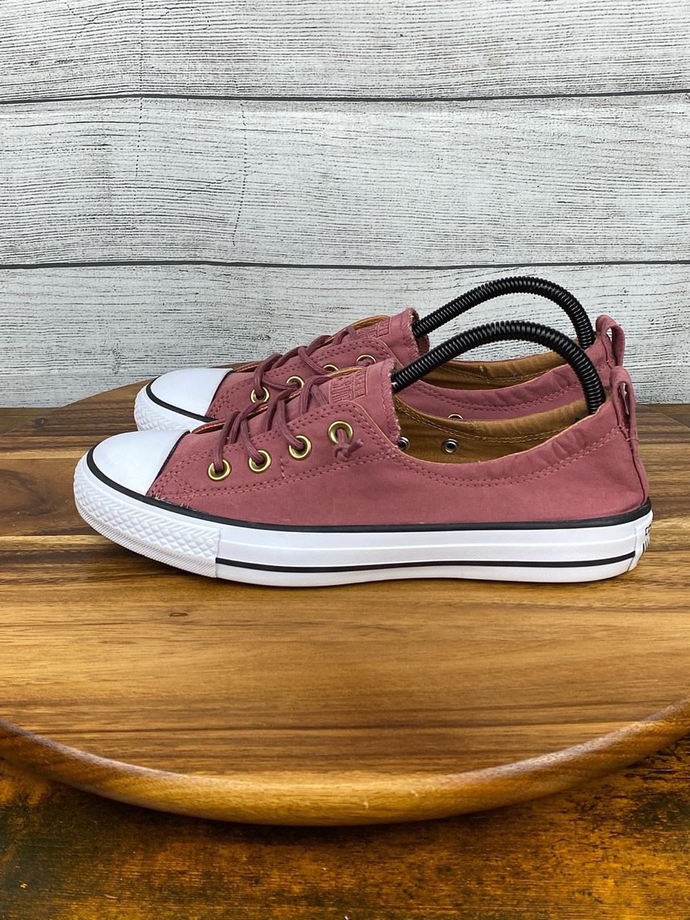 Converse Chuck Taylor All Star Shoreline Slip On Maroon Mauve Shoe Size 8.5